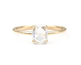 0.60-Carat Rose Cut Oval Solitaire