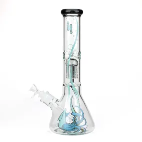 14" Untamed 7 mm Classic Beaker Bong - Octopus