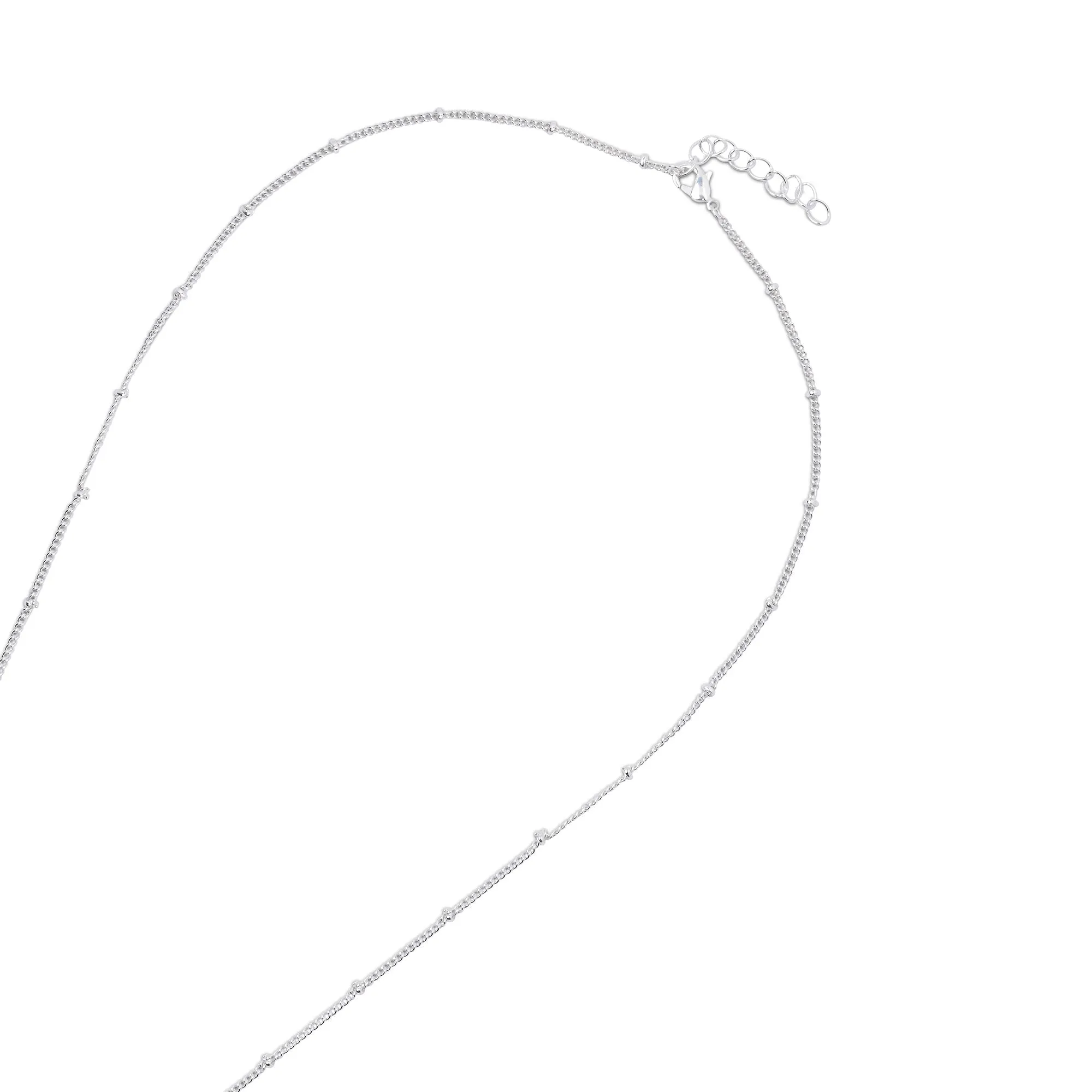 925 Sterling Silver-Plated Long Leaf Necklace