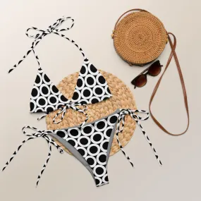 All-over print recycled string bikini