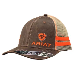 Ariat Men's Logo Oilskin Mesh Back Cap