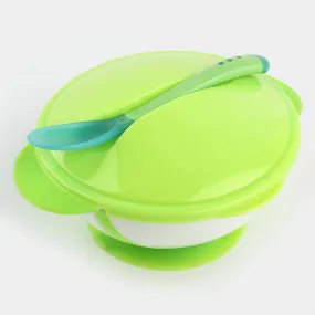 Baby Bowl & Spoon Set -Green