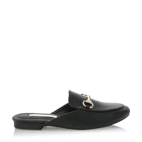 Billini Olivia Slide in Black with Gold Trim