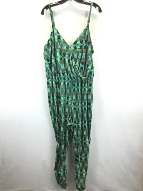 Black & Green Jumpsuit Eye Candy, Size 2x