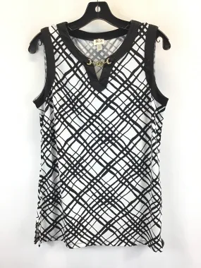 Black & White Top Sleeveless Anne Klein, Size S