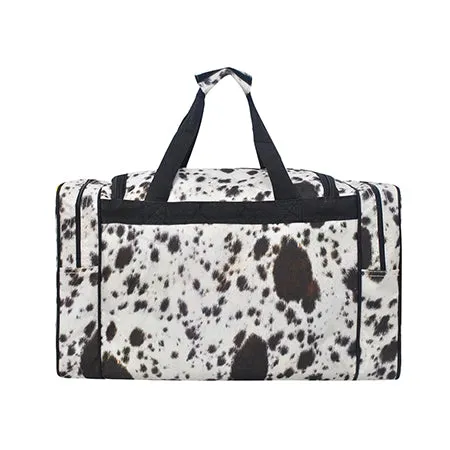 Black Cowhide NGIL Canvas 20" Duffle Bag