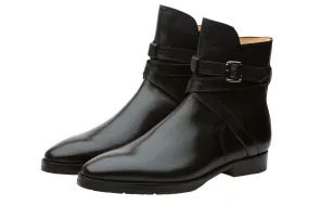 Boots With Straps-Black