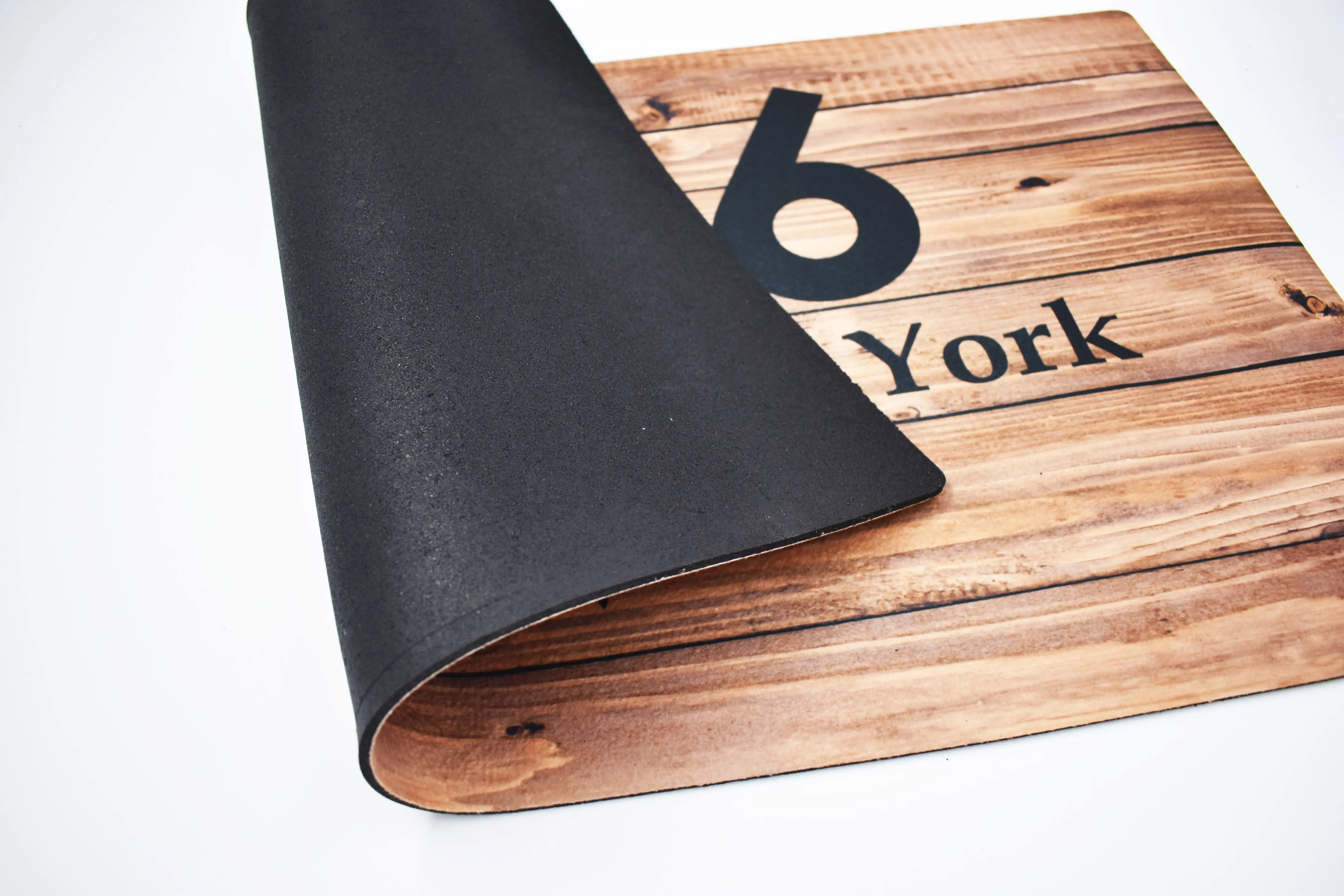 Buffalo, New York Wooden Plank Background Doormat