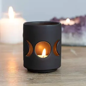 Candle Holder -Triple Moon Cut