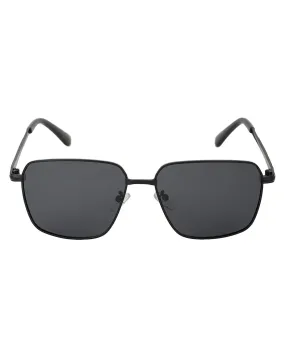 Carlton London Black Toned Black Polarised And Uv Protected Lens Mens Rectangle Sunglasses For Men