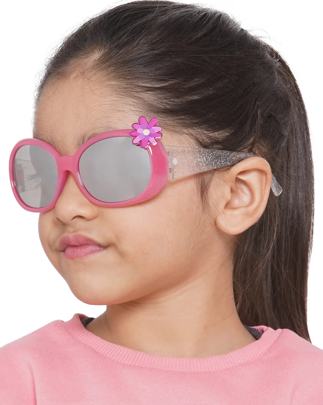 Carlton London Grey Lens & Pink Square Sunglasses For Girl