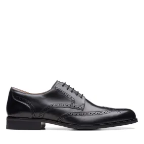 Clarks CraftArloLimit Black Leather - Standard Width