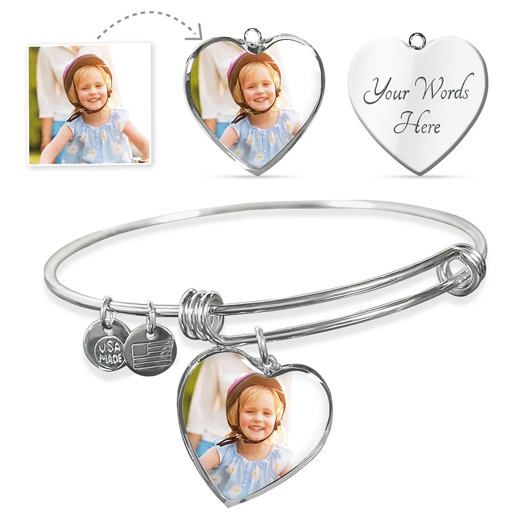 Custom Photo Heart Bracelet For Nurse, Gift For Nurse- Dedicate a photo necklace to a dedicated nurse