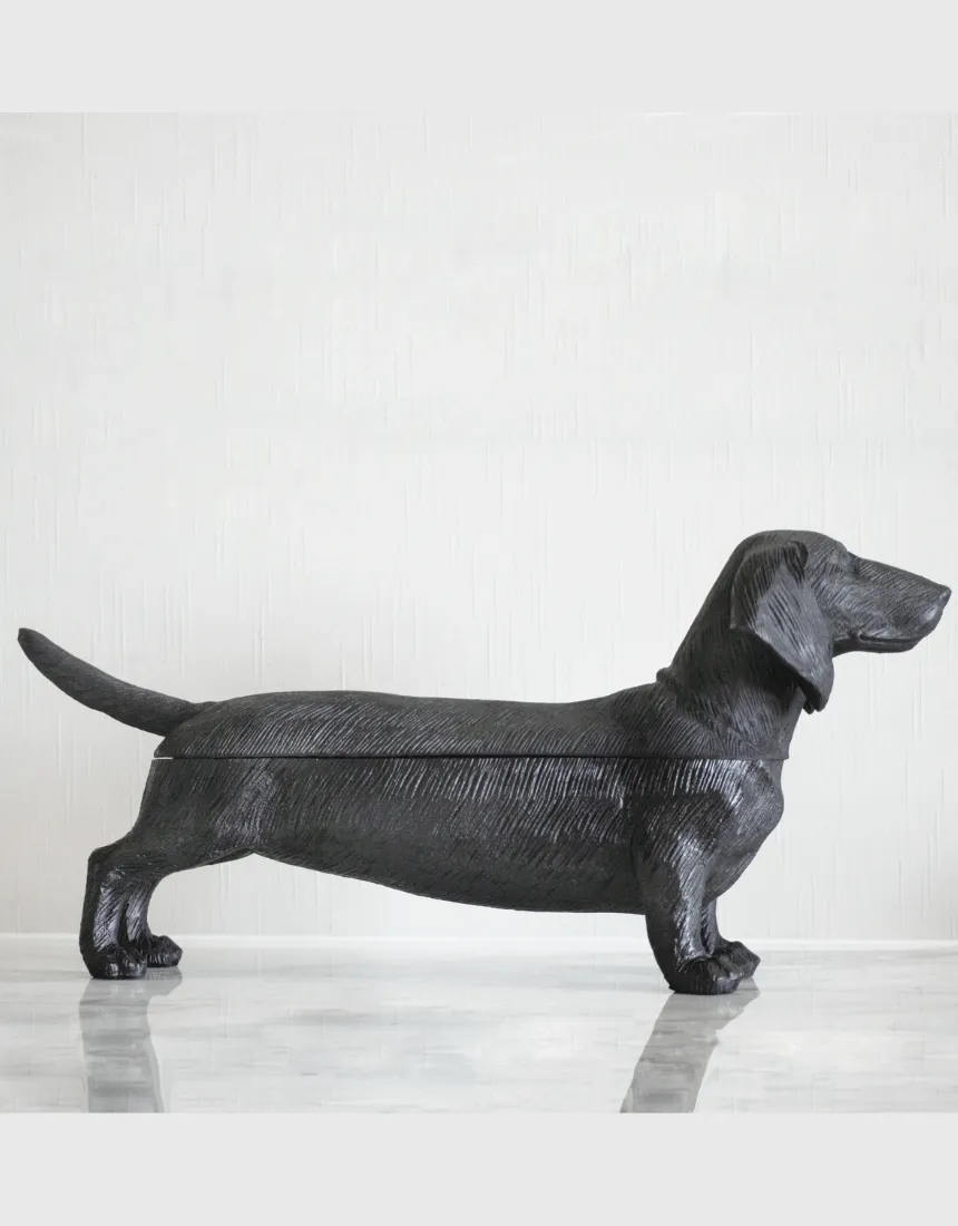 Dachshund Secret Bowl - Black