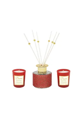 Diamante Diffuser & Candles Red 100ml