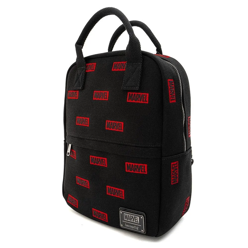 Disney Marvel Logo All-Over-Print Canvas Mini Backpack