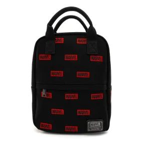 Disney Marvel Logo All-Over-Print Canvas Mini Backpack