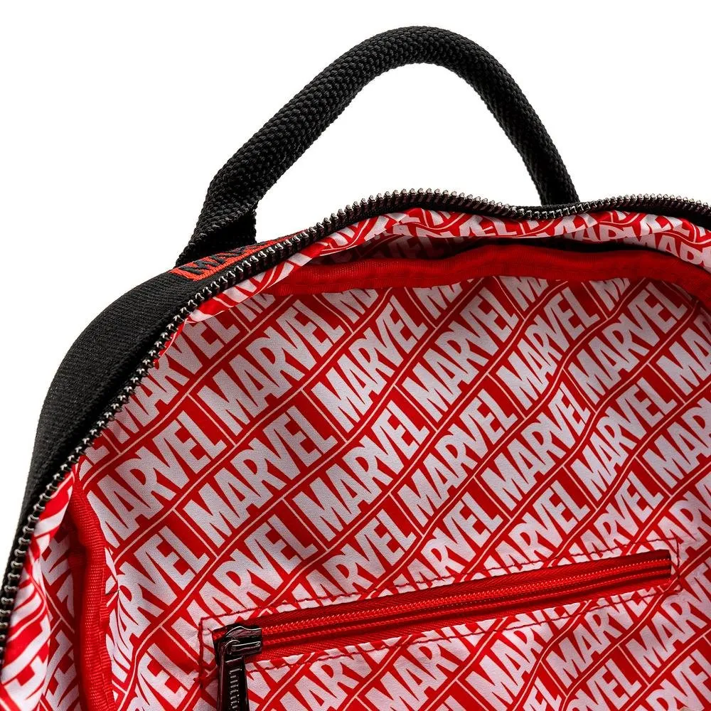 Disney Marvel Logo All-Over-Print Canvas Mini Backpack