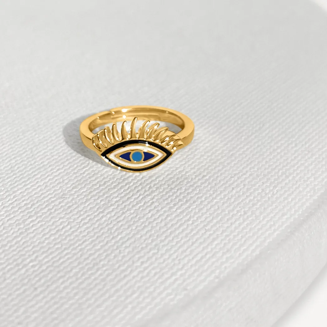 Evil Eye Ring (Clarity) - Gold