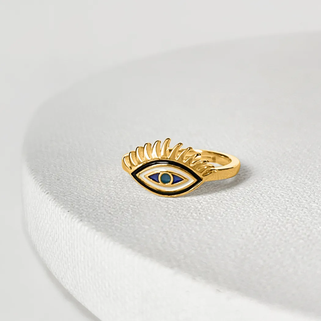 Evil Eye Ring (Clarity) - Gold