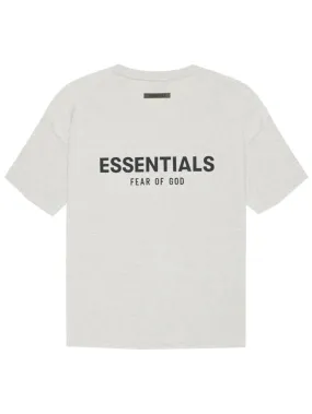 Fear of God Essentials Back Logo Boxy Tee Light Heather/Oatmeal [SS21]