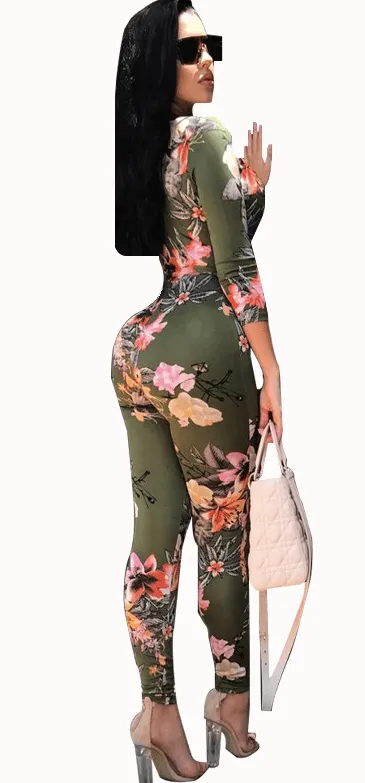 FITTED & FLAUNTING FLORAL JUMPSUIT