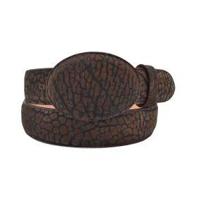 Gavel Men's Western Bullhide Belt - Brown