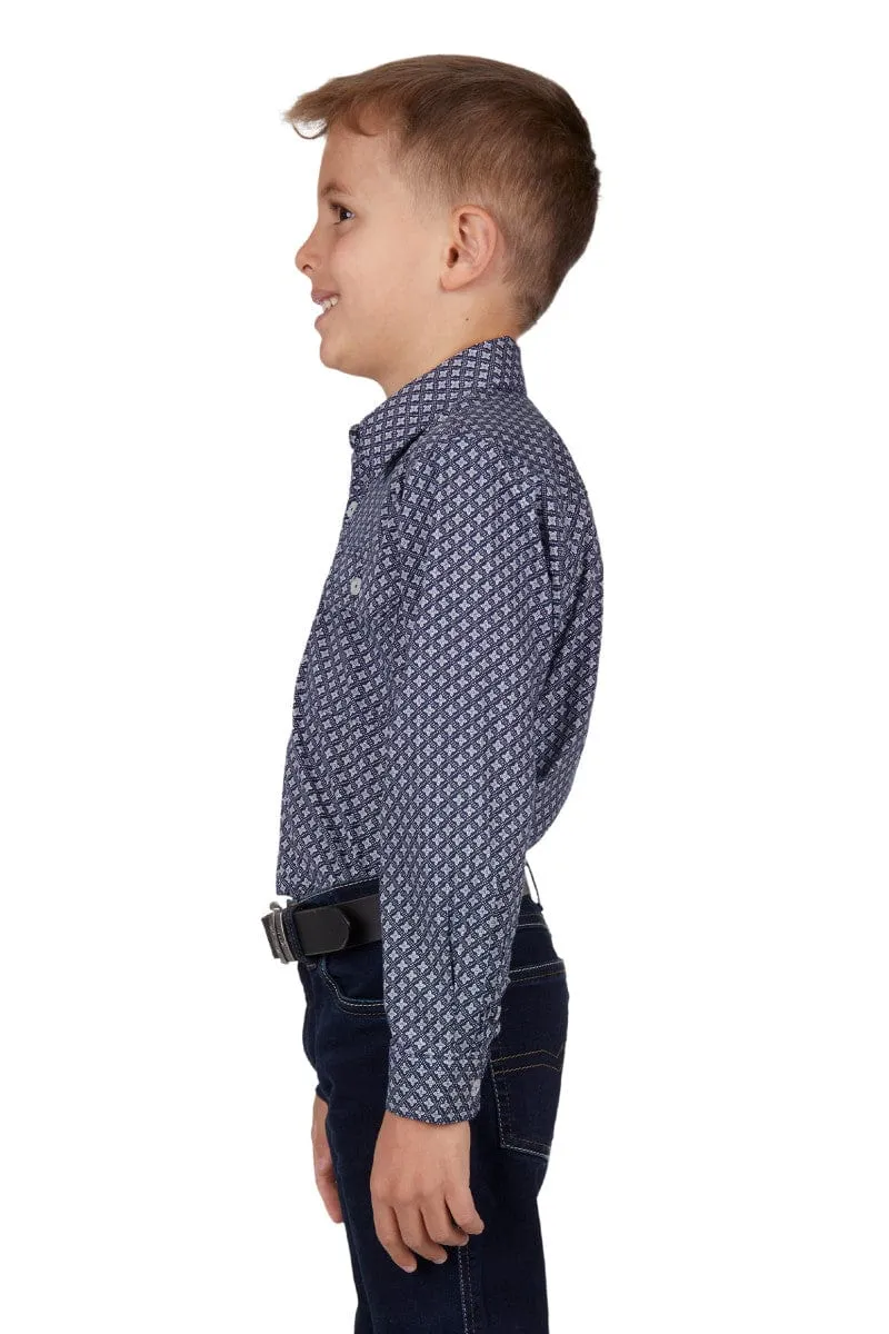 Hard Slog Shirt Boys Quin Half Button