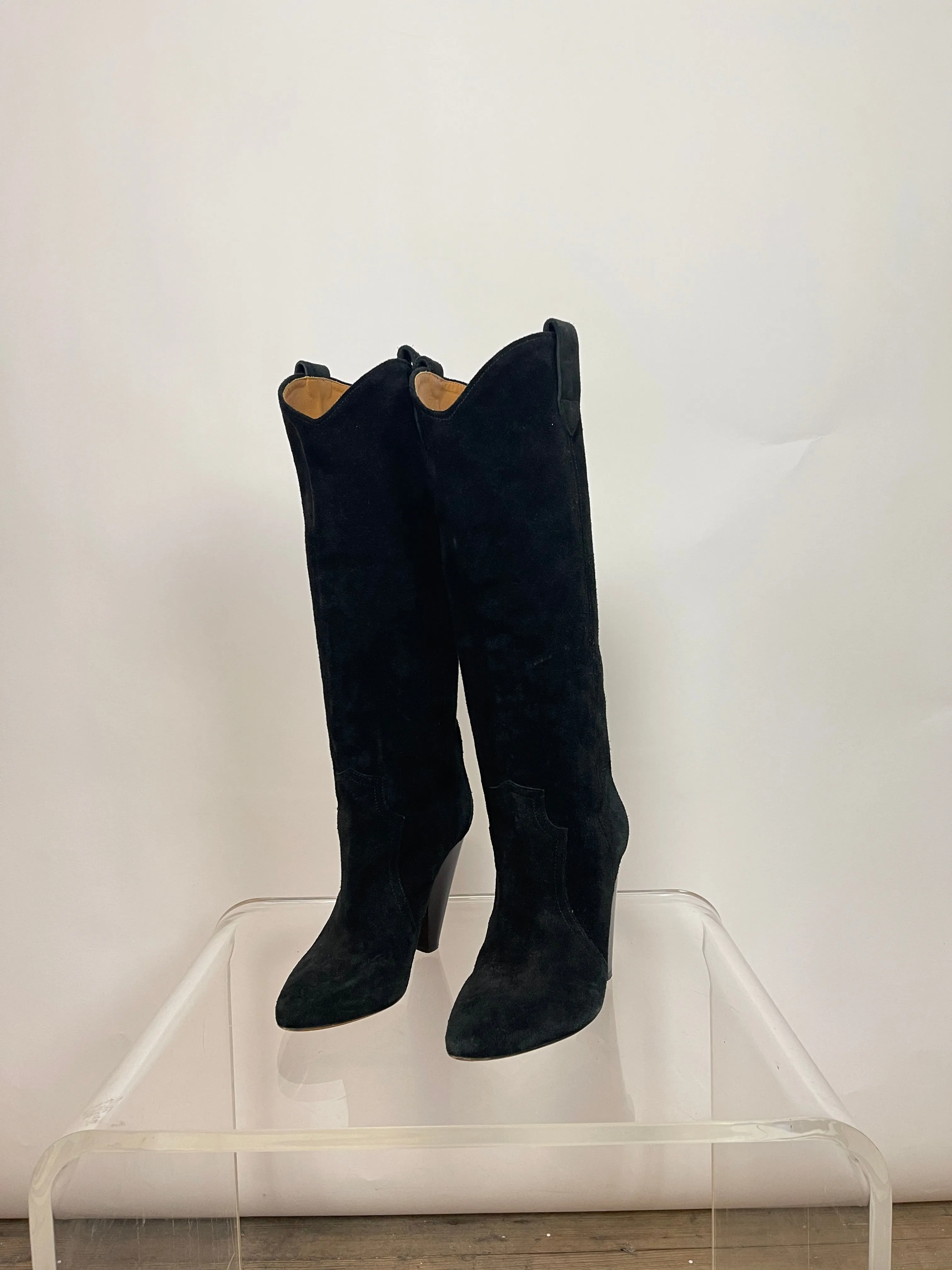 Isabel Marant Black Suede Boots (36)