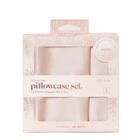 KITSCH | Satin Pillowcase Set - Blush