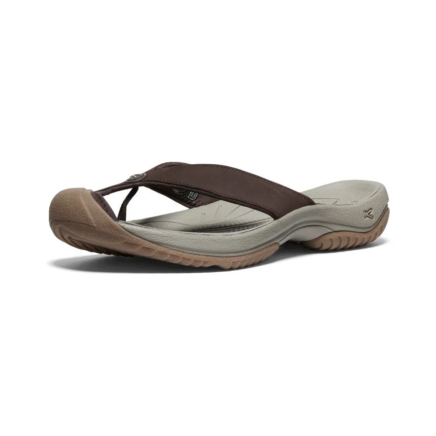 Men's Waimea Leather Flip-Flop  |  Java/Plaza Taupe