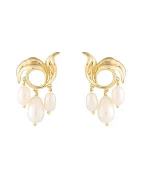 Mignonne Gavigan Allegra Studs - White/Gold