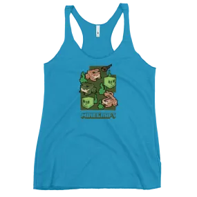 Minecraft Frogs Women's Tri-Blend Racerback Tank Top