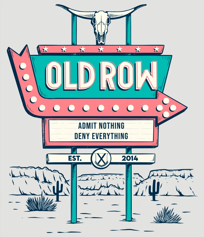 Old Row Outdoors Road Sign Pocket Tee