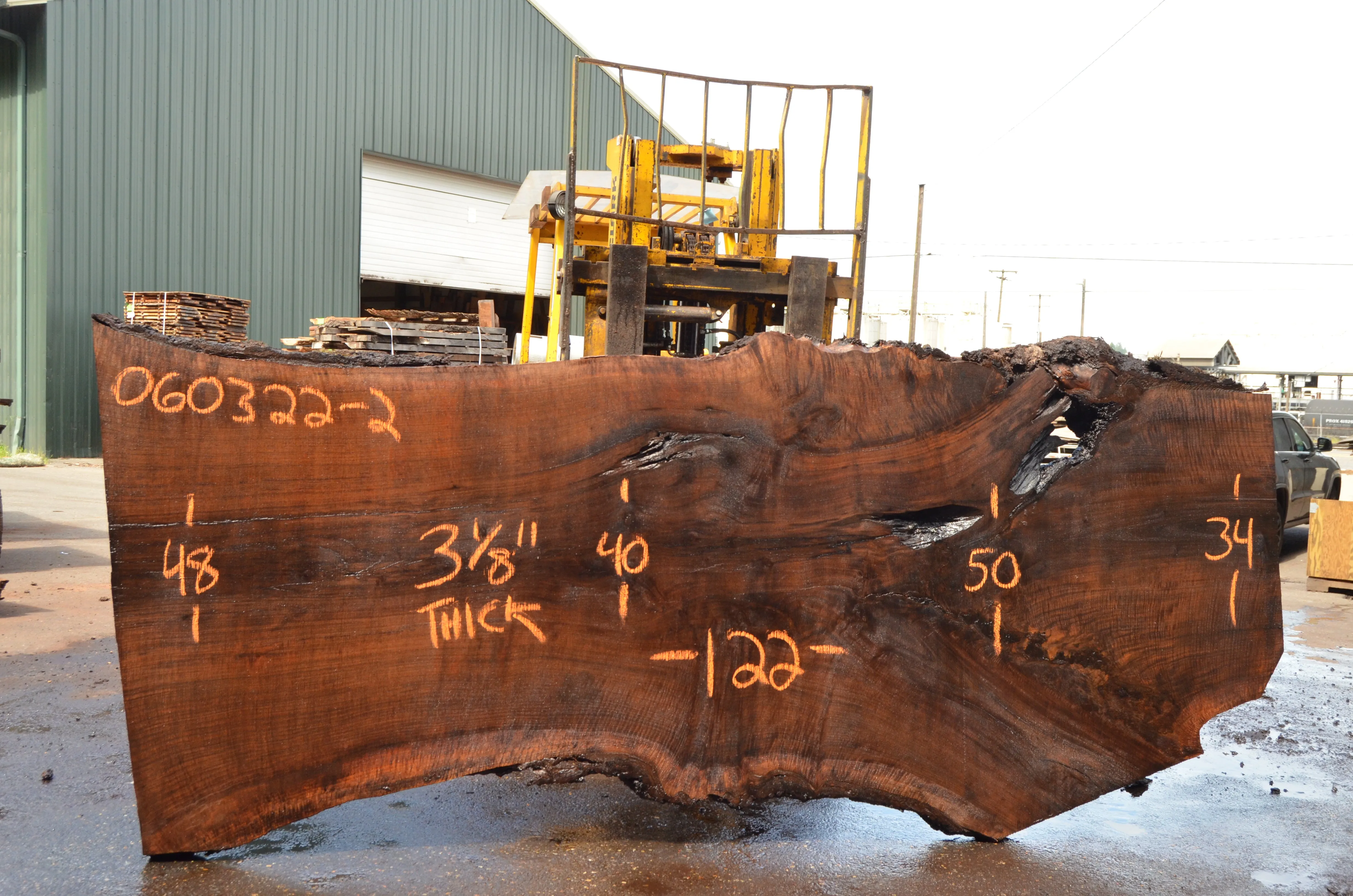 Oregon Black Walnut Slab 060322-02