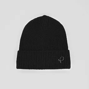 P Logo Beanie Black