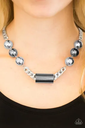 Paparazzi Accessories - All About Attitude #N232 Box 3 - Silver Necklace