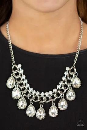 Paparazzi Accessories  - All Toget-HEIR Now #N893 Peg - White Necklace