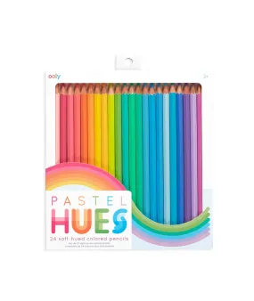 Pastel Hues Colored Pencils - Set of 24