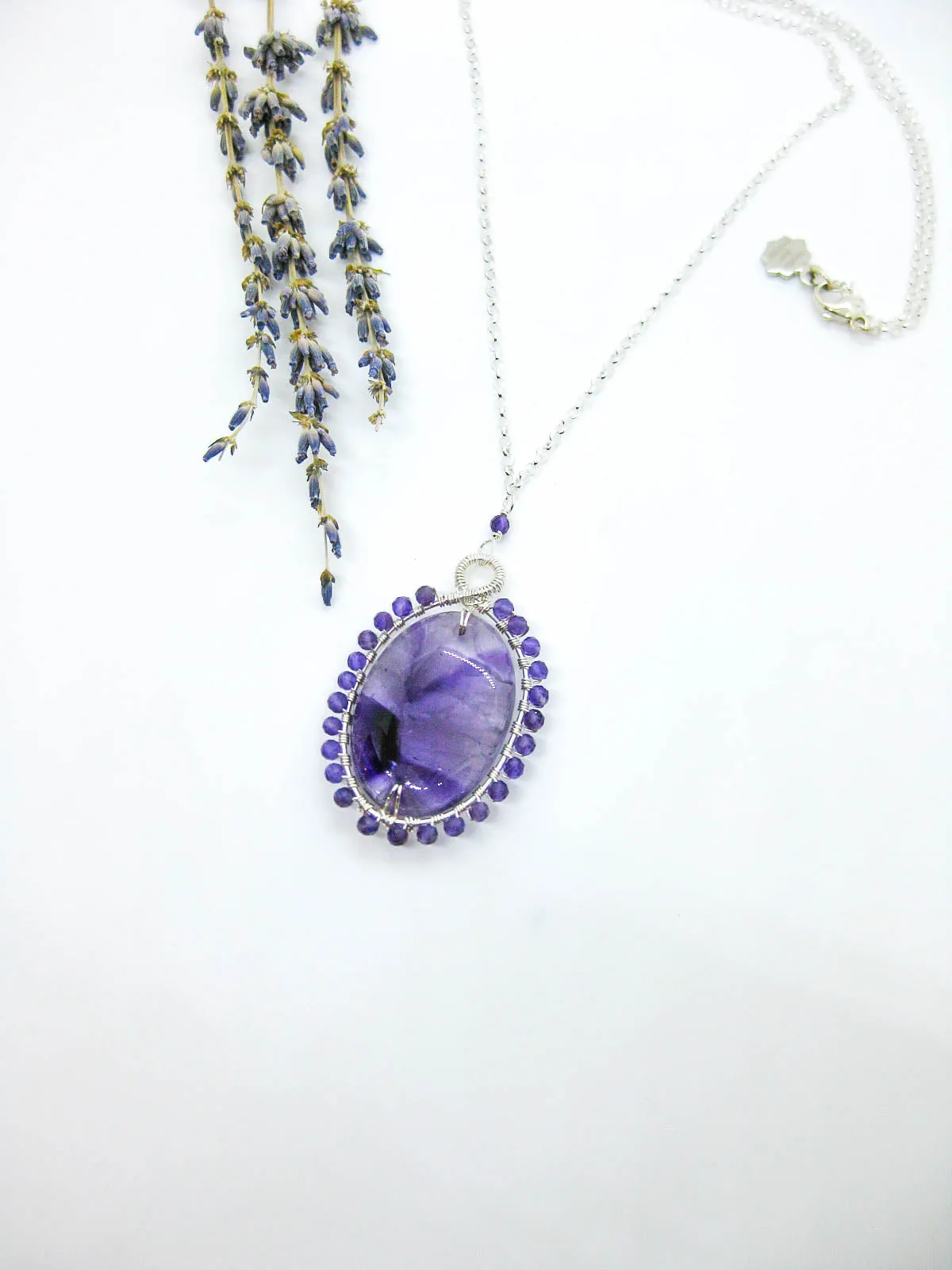 Peony: Amethyst 22 Necklace - n602oak