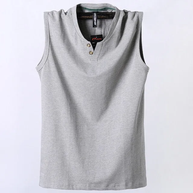 Pure Cotton V-Neck Tank