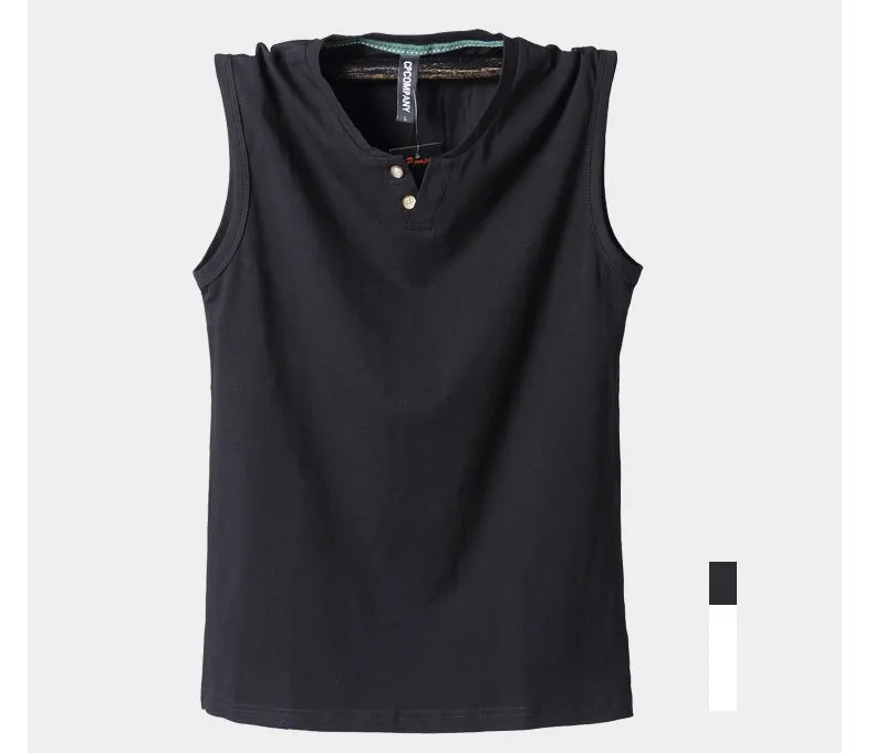 Pure Cotton V-Neck Tank