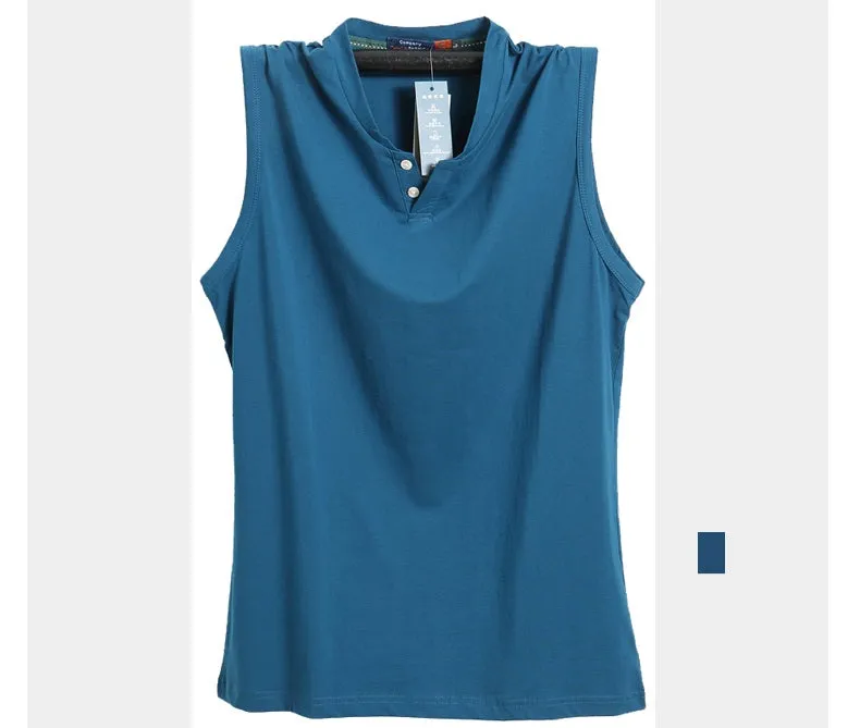 Pure Cotton V-Neck Tank