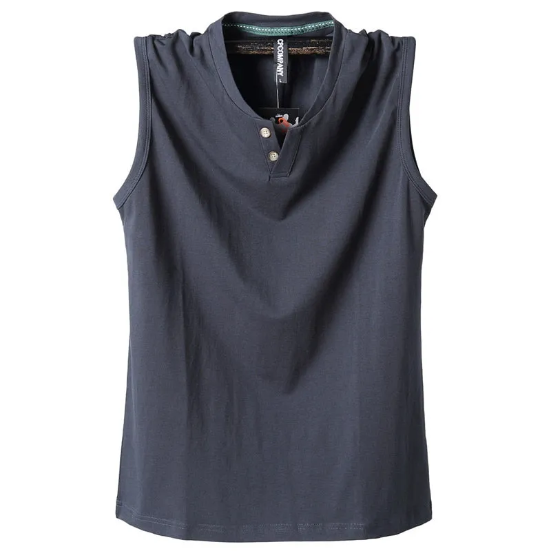 Pure Cotton V-Neck Tank