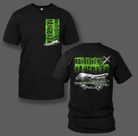 "Bowfishing Hangover" Black Gildan T-Shirt - LIME GREEN INK