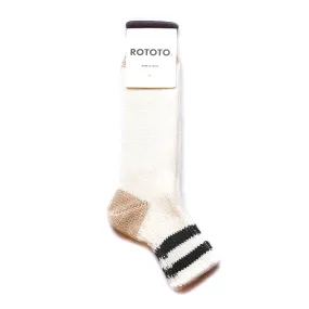 Ribbed Old School Ankle Sock - Black/Black