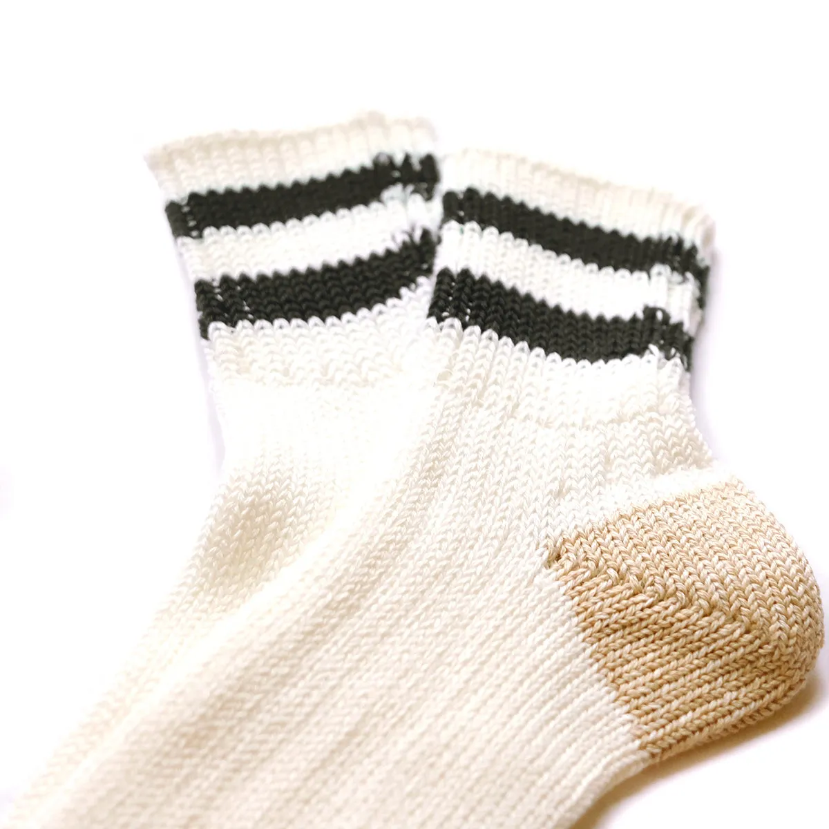 Ribbed Old School Ankle Sock - Black/Black