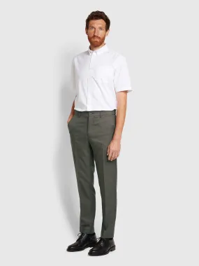 Roachman Flexi Waist Trousers In Taupe Marl