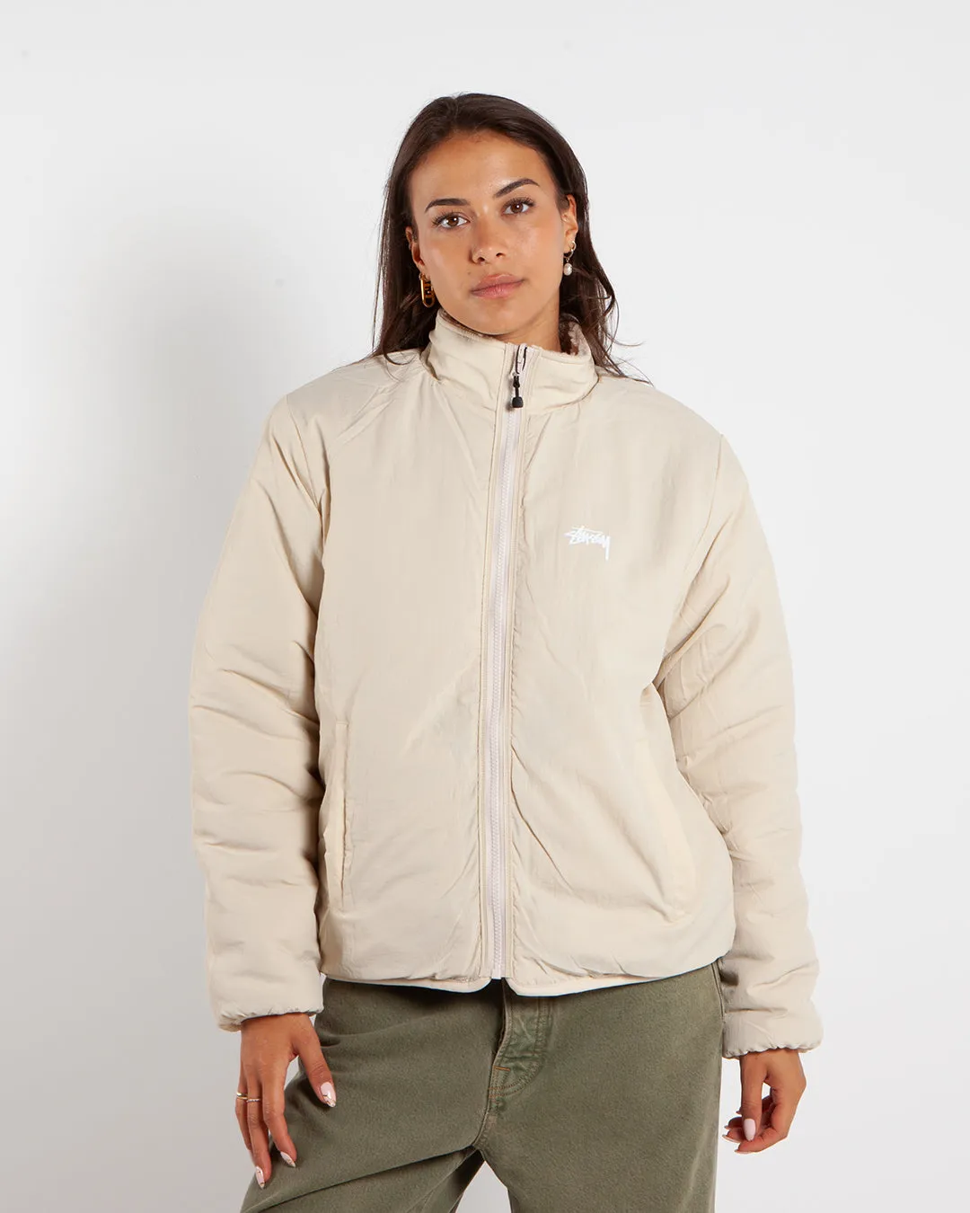 Stüssy Sherpa Reversible Jacket Natural