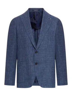 unstructured single-breasted jacket